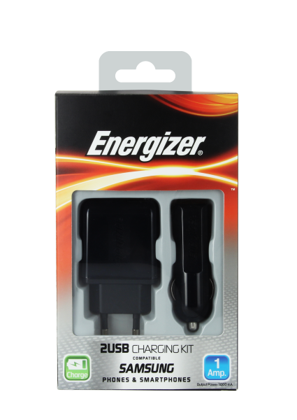 Комплект зарядных устройств ENERGIZER 3in1 по 2 порта USB 1А для SAMSUNG устройств