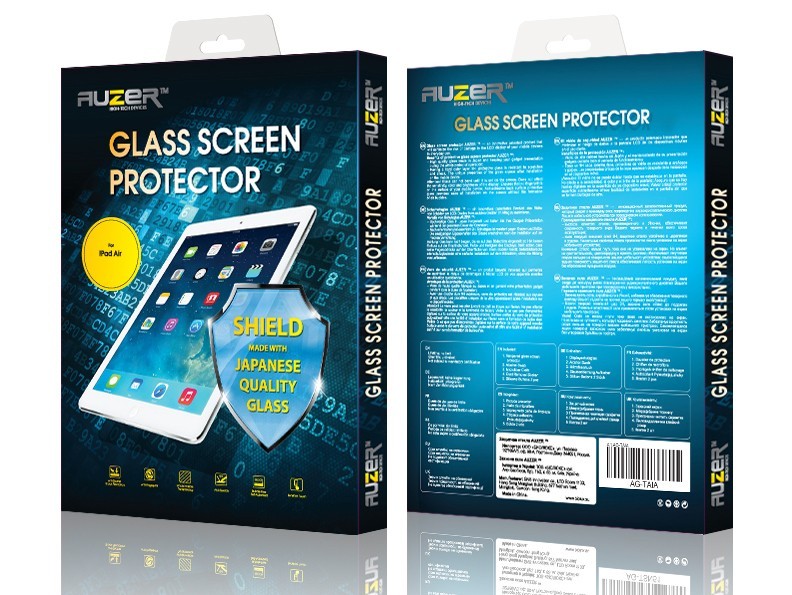 Защитное стекло AUZER для Apple iPad 2/3/4